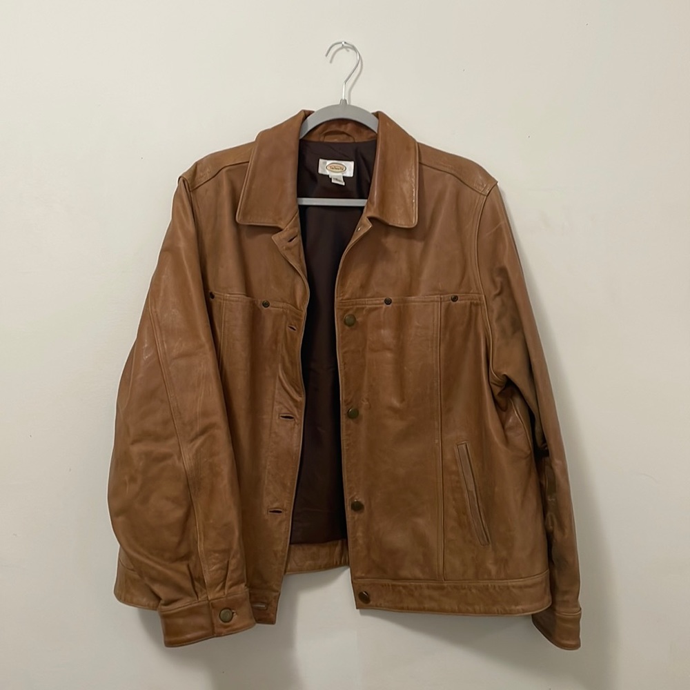 Talbots XL Leather Jacket